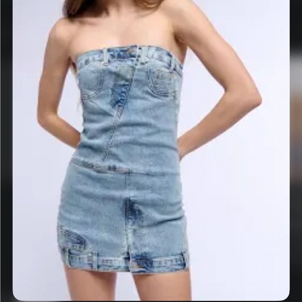 AKIRA Denim Mini Dress